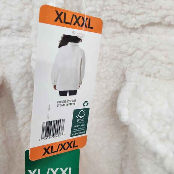 NWT 32 Degrees Heat Sherpa “Shacket” Tan/Cream – XL/XXL - Picture 13 of 14